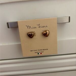 Mia Fiore 18k Gold Plated Heart Earrings